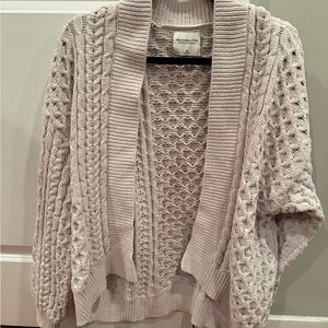 Abercrombie & Fitch Beige/Tan Cable Knit Cardigan